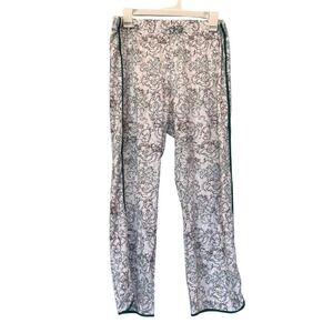 Lake Pajamas Christmas Pima Cotton Pajama Lounge Pants Green Red Large Festive